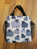 Sheep, Lamb, Ewe Stylized Design Ringside Carrier or Lunch Tote