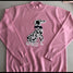 Pretty in Pink Dalmatian Puppy Dog Ladies Sweater