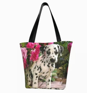 Dalmatian Dog Breed Theme Ladies Purse Tote Carry-All Bag Handbag