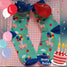 Happy Birthday Balloon Pig Ladies Crew Socks