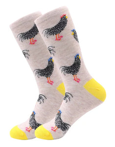Winner, Winner, Chicken Rooster Ladies Crew Socks