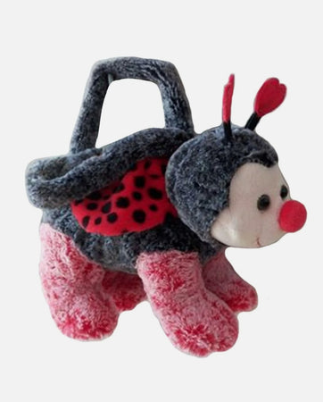 Ladybug Insect Plush Handbag Purse Zippered Top Children Toy