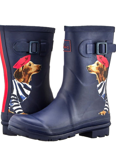 Salut petit chien, Ladies Joules Dachshund Doxie Hound Dog Rainboots Molly Welly