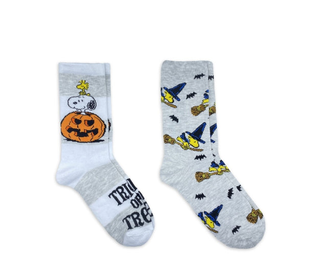 Licensed Peanuts Snoopy or Woodstock Halloween Socks