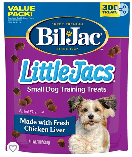 Bil-Jac Little Jacs Puppy Dog Training Liver Treats Soft Formula  Two Sizes available low price