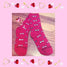 Valentine's Day Ladies Holiday Dog Bone Socks